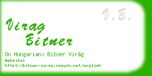 virag bitner business card